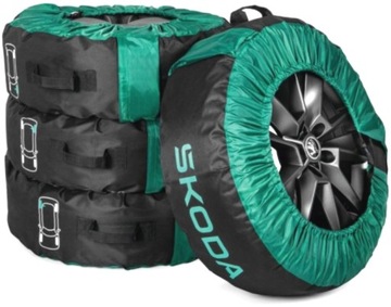 POKROWCE ETUI NA KOŁA OPONY OD 14'' DO 18'' SKODA NOWY WZÓR ORYGINAŁ