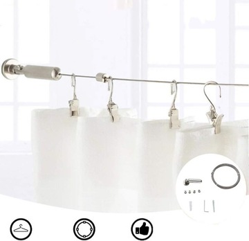 ПРОВОД ДЛЯ ШТОР 5 М, КОМПЛЕКТ ПРОВОДНЫХ ЗАТОР, ПРОВОДНОЙ КАБЕЛЬ ДЛЯ ПОДВЕСКИ