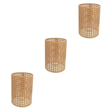 Klosze lamp w stylu vintage RATTAN ART 3 SZT