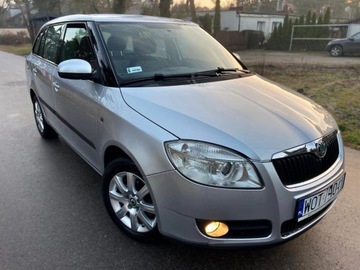 Skoda Fabia II Kombi 1.4 i 16V 85KM 2009 Skoda Fabia Skoda Fabia 1.4 MPI 5- Drzwi Klimatyzacja Bez Korozji Full Ser