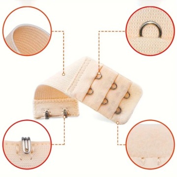 ZESTAW 3X PRZEDŁUŻACZ ZAPIĘCIA DO BIUSTONOSZA PRZEDŁUŻKA STANIKA HAFTKI