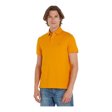 TOMMY HILFIGER MĘSKA KOSZULKA POLO 1985 REGULAR POLO POMARAŃCZOWA r.L