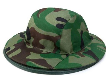 КАМУФЛЯЖНАЯ СКЛАДНАЯ ШАПКА ДЛЯ ПЧЕЛОВОДСТВА И РЫБАЛКИ С МОСКИТНОЙ СЕТКОЙ