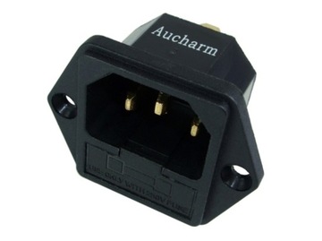 GNIAZDO ZASILAJĄCE Z MIEDZI AUCHARM 10A 250V Z KOM