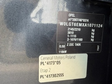 Opel Insignia I Hatchback 2.0 CDTI ECOTEC 160KM 2010 Opel Insignia Cosmo 2.0 CDTI 160KM Navi Alu 19'', zdjęcie 38