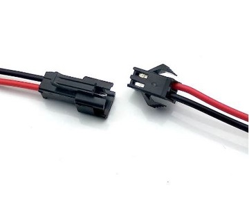 JST SM złącze DC 2 pin wtyk + gniazdo
