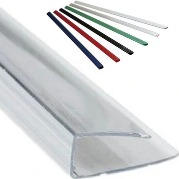 Grzbiety wsuwane przezroczyste Argo 4mm 50 sztuk