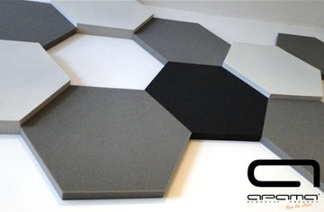 Звукоизоляционная панель, ШЕСТИГРАННИК, 2см, САМОКЛЕЯЩАЯСЯ