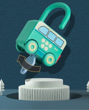 Головоломки, транспортные средства, навесные замки, ключи, головоломка, обучение счету 6