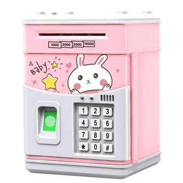 Vault security ATM coin deposit simulation fingerprint Password box storage
