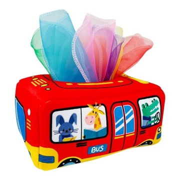 Baby Tissue Box Toys Crinkle Sensoryczne
