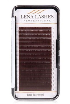 Lena Lashes DARK BROWN Rzęsy brązowe CC 0.07 MIX