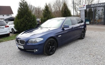 BMW Seria 5 F10-F11 Touring 520d 184KM 2011 BMW Seria 5 Czujniki PT, Grzane el. reg. fotel...