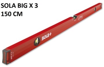 POZIOMICA ALUMINIOWA SOLA BIGX3 150CM EPOKSYDOWANA
