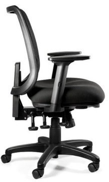 FOTEL Saga Plus M SM01 Czarny ergonomiczny BIURO