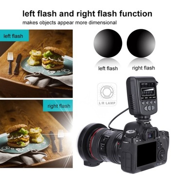 ZESTAW BŁYSKOWY PIERŚCIENIOWY DO FOTOGRAFII MAKRO MEIKE FC-100