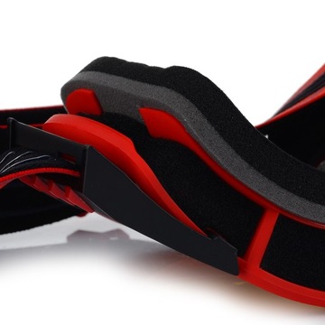 МОТОЦИКЛНЫЕ ОЧКИ LS2 CHARGER PRO КРАСНЫЕ + 2x ПРОТИВОТОГНУВАЮЩИЕ СТЕКЛА ДЛЯ SLR