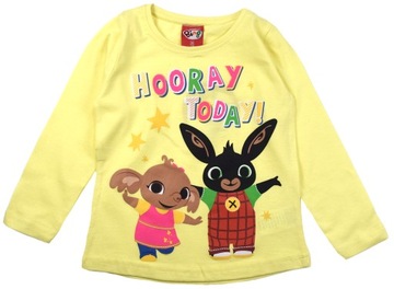 BLUZECZKA T-SHIRT BLUZKA BING ŻÓŁTA 92 R29