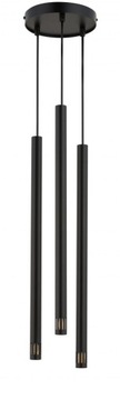 SIGMA Nowoczesna lampa LED SOPEL LASER 3 CZARNY lampa wisząca LED