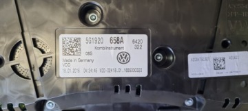VW GOLF VII 7 R 20 СЧЕТЧИК ЧАСОВ 5G1920658A