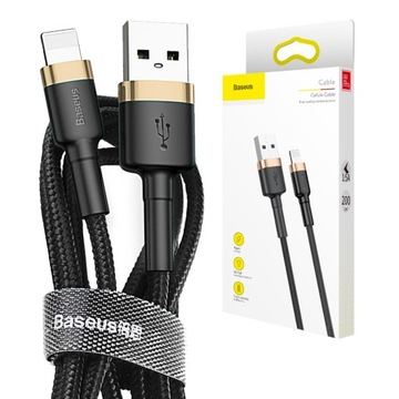 BASEUS PRZEWÓD KABEL USB DO LIGHTNING 2M MOCNY