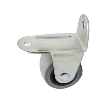 Kółko meblowe rolka sztywna gięta gumowa H-33 mm