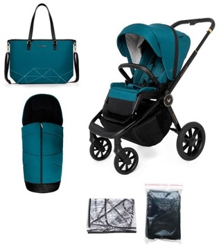 MUUVO QUICK SE 2 DUŻY ZESTAW SPACERÓWKA LUX TORBA AKCESORIA TKANINY PREMIUM