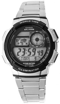 ZEGAREK MĘSKI CASIO AE-1000WD 1A (zd073h) - WORLD TIME + BOX