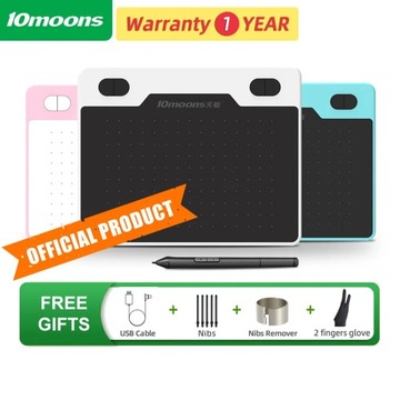 10moons T503 Сверхлегкий графический планшет для рисования, планшет для подписи, 8192 уровней