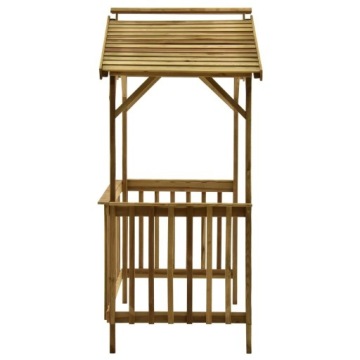 Крыша-решетка, 163,5x93x210 см, пропитанная сосновая древесина.