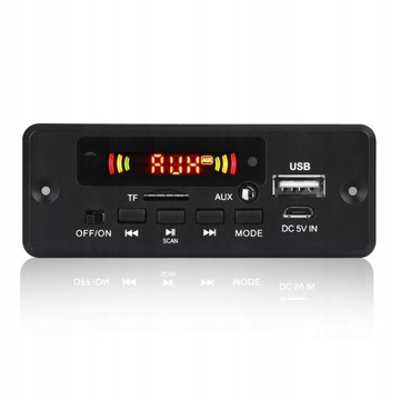 MODUŁ ODTWARZACZ BLUETOOTH PILOT MP3 RADIO USB AUX