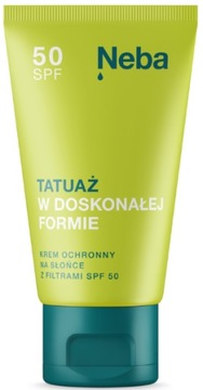 PRZECIWSŁONECZNY Krem do TATUAŻU z FILTREM UV SPF50+ na SŁOŃCE | NEBA 50 ml
