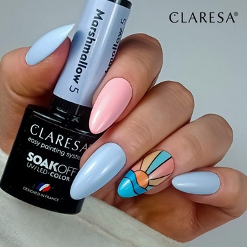 Лак гибридный розовый Claresa MARSHMALLOW 6