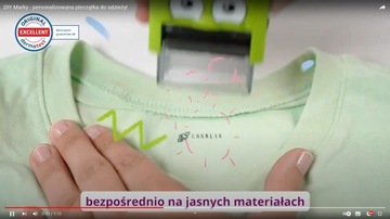 ZESTAW PIECZĄTKA DO ZNAKOWANIA UBRAŃ ODZIEŻY I PRZEDMIOTÓW STEMPEL COLOP