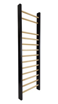 DRABINKA GIMNASTYCZNA LEON 250 X 80 CM CZARNA