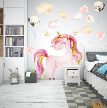 Наклейки на стену с изображением балерины PASTEL UNICORN