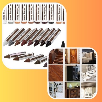 НАБОР ДЛЯ РЕМОНТА ДЕРЕВЯННЫХ МЕБЕЛЬНЫХ ПАНЕЛЕЙ SKIT MARKERS WAX