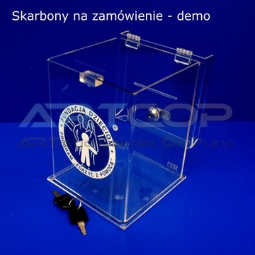 Урна для обзоров, заметок из оргстекла 15х15х15см.