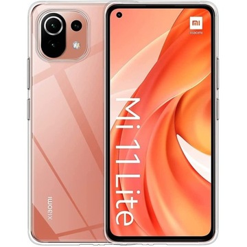 ETUI do Xiaomi Mi 11 Lite SILIKONOWE PRZEZROCZYSTE + SZKŁO