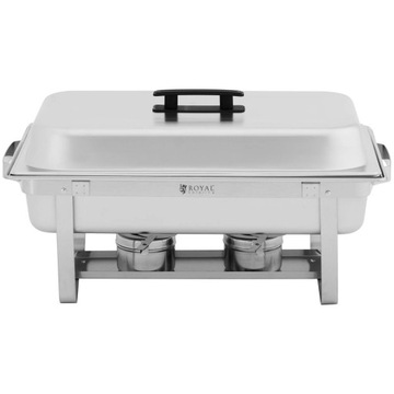 Баня-фуршет для блюд с нагревательной пастой 1/2 GN + 2x 1/4