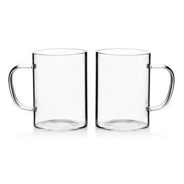 Kubki szklane żaroodporne termiczne 2x430 ml komplet 2 szt. kubek 8836