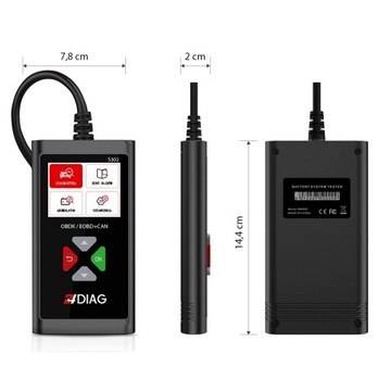 СКАНЕР OBD2 ДИАГНОСТИЧЕСКИЙ ТЕСТЕР УНИВЕРСАЛЬНЫЙ j.PL