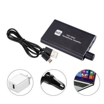 HiFi усилитель для наушников, разъем DAC AUX, 16–300 Ом