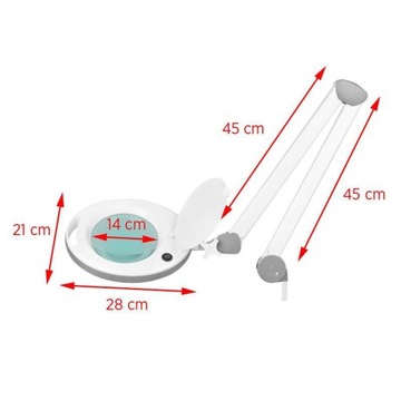 УВЕЛИЧИТЕЛЬНАЯ ЛАМПА ELEGANTE 6014 60 LED SMD 5D ДЛЯ СТОЛЕШНИЦЫ
