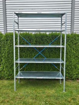 REGAŁY PÓŁKOWE MAGAZYNOWE SLP REGAŁ PÓLKOWY H-210m L-1,28m/150kg