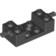 4You LEGO - 18892 PŁYTKA 2X4 OŚKI NA KOŁA CZARNY