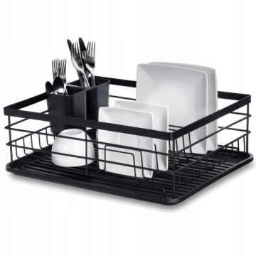 Сушилка для столовых приборов BLACK LARGE STANDING METAL 43cm