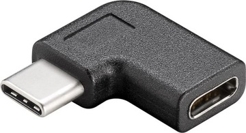 Przejściówka Kątowa USB-C Na USB-C Czarny 90°