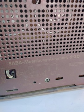 Радио SABA Автомат Меерсбург 6 3D 1955 г.