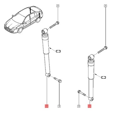 LAGUNA III TLUMIČ ZADNÍ ORIGINÁLNÍ RENAULT 1 KUS 562100007R